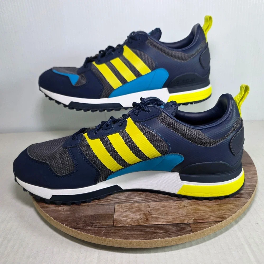 Adidas ZX 700 HD Shoes Mens Size 11 Navy Blue Yellow‎ Athletic Running GX8940